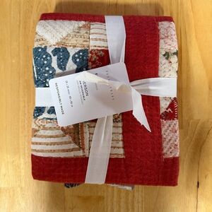 New  Pottery Barn Emerson Reversible Euro Quilt Shams Reversible 26x26 cotton